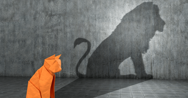 metáfora de motivación intrínseca y extrínseca gato y león