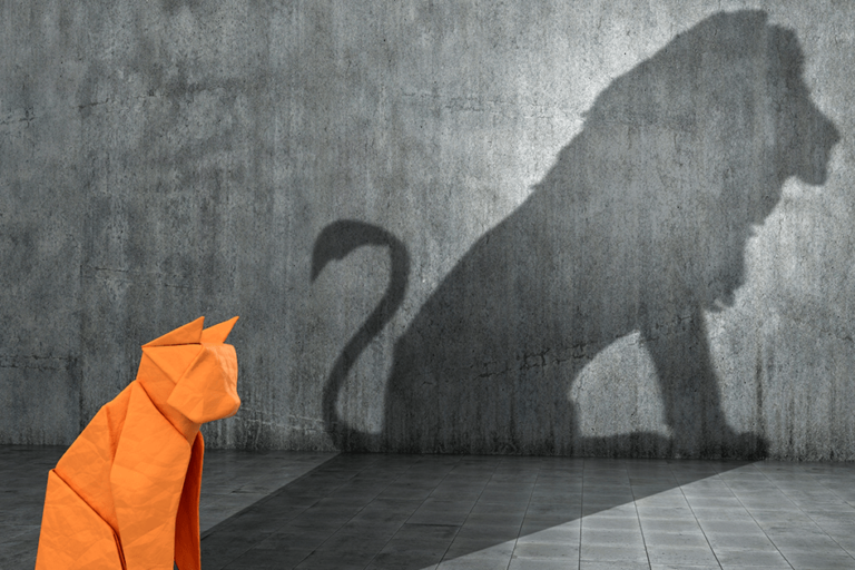 metáfora de motivación intrínseca y extrínseca gato y león